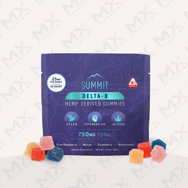 Custom Mylar Delta 8 Gummies